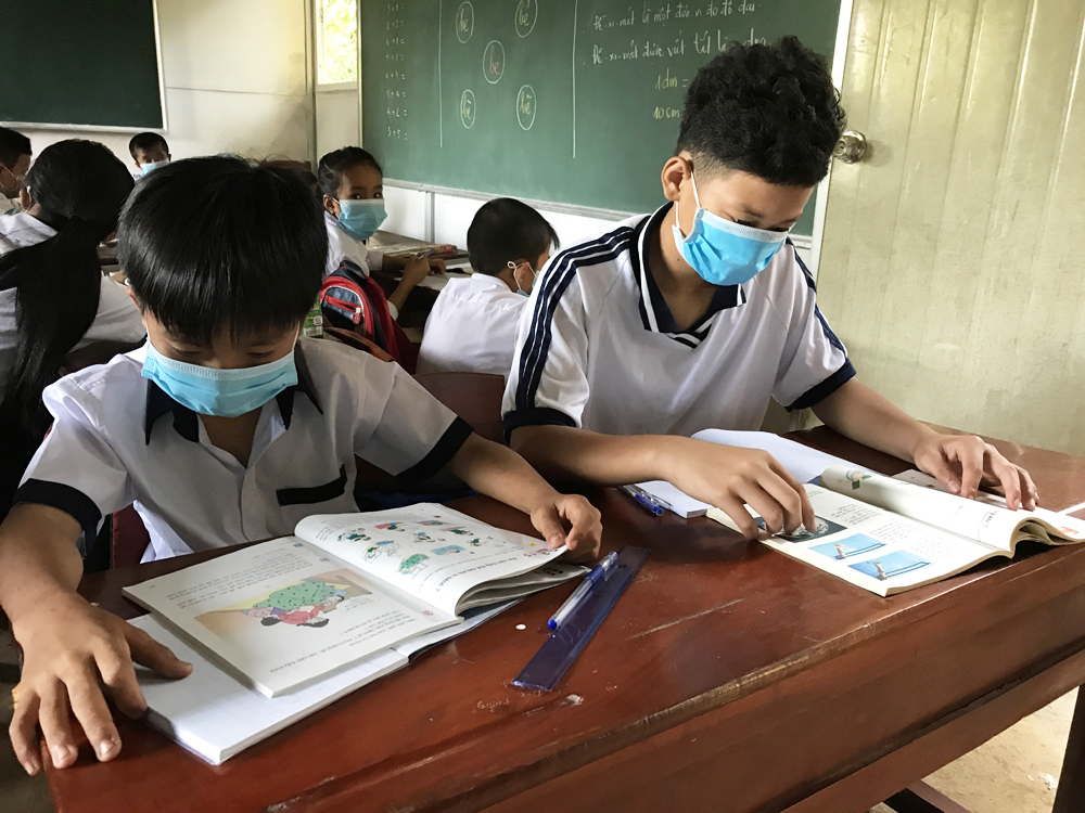 Lớp học “có một không hai” trên đảo Hòn Chuối