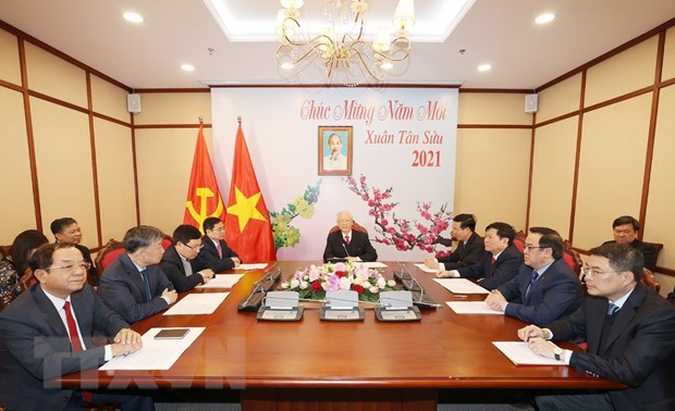 Tổng Bí thư Nguyễn Phú Trọng điện đàm với Tổng Bí thư Lào Sisoulith