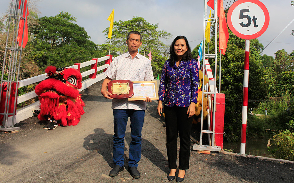 Khánh thành cầu Hy Vọng 95 (cầu Mương Trâu) phường Bình Đức