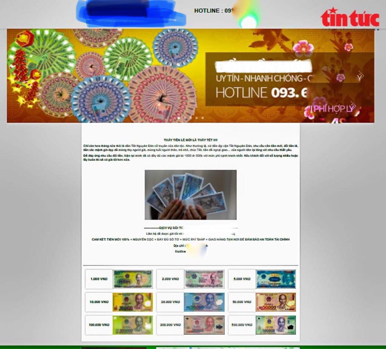 Đổi tiền lẻ ‘vào mùa’, cảnh giác nhận phải giấy lộn