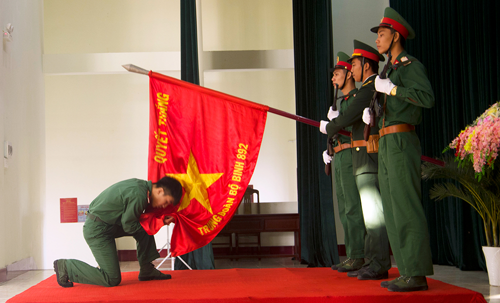 An Giang: Tiễn quân nhân hoàn thành nghĩa vụ quân sự trở về địa phương