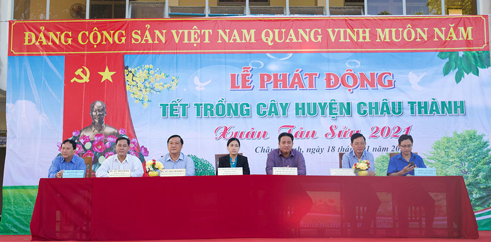 Châu Thành phát động Tết trồng cây xuân Tân Sửu 2021