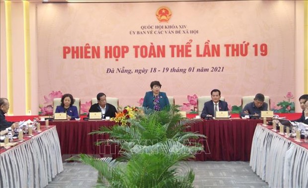Phiên họp toàn thể lần thứ 19 Ủy ban về các vấn đề xã hội của Quốc hội