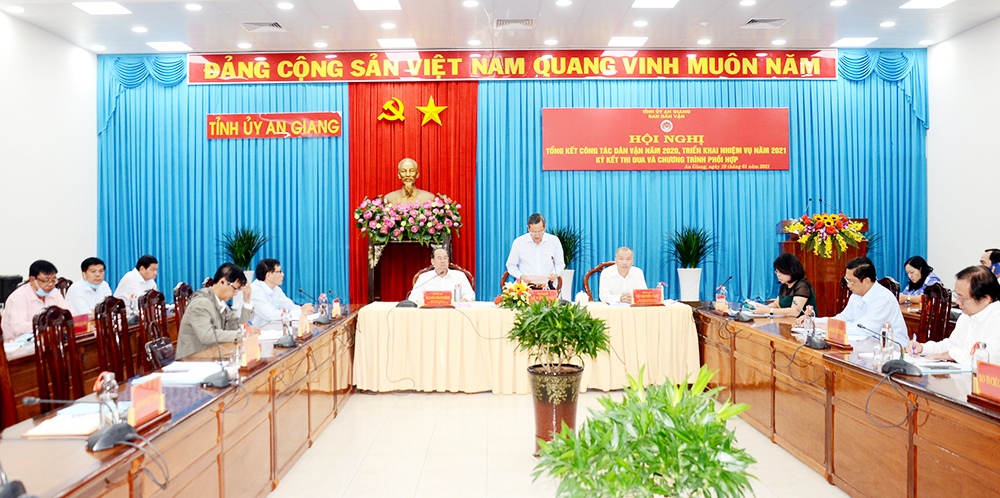 An Giang triển khai công tác dân vận năm 2021