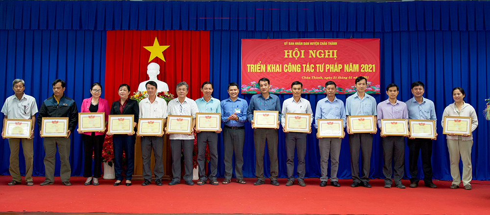 Châu Thành triển khai công tác tư pháp năm 2021