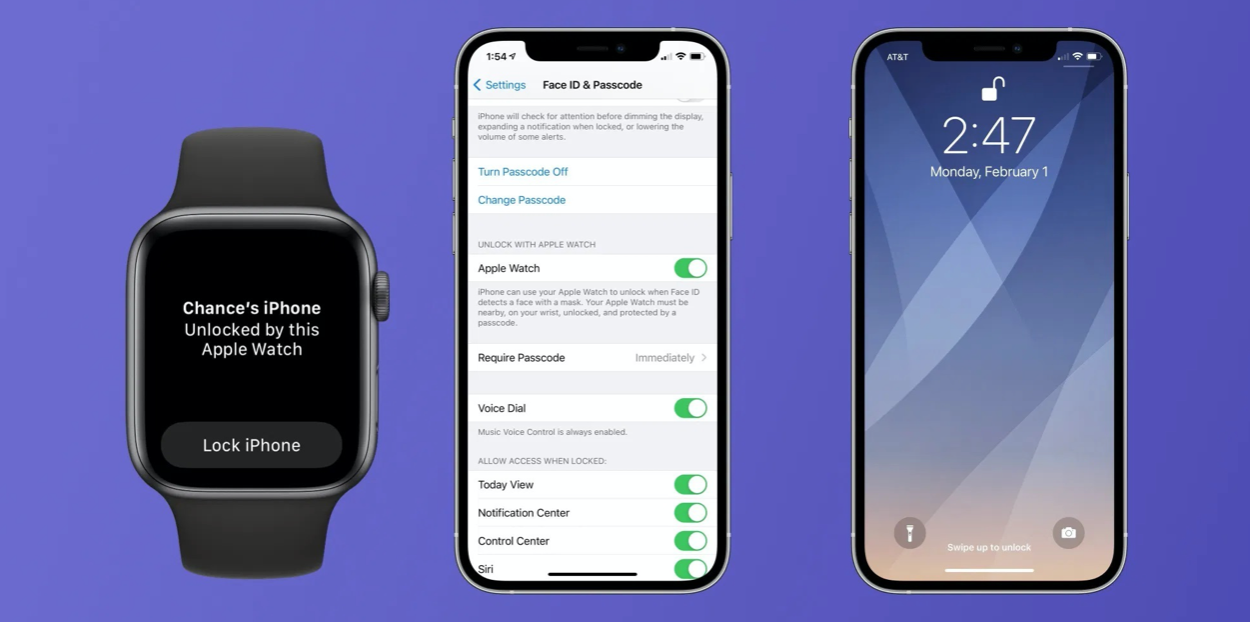 Người dùng iPhone có thể mở khóa bằng Apple Watch