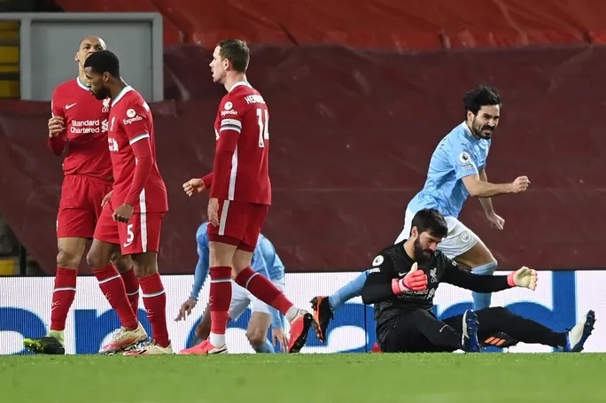 Liverpool thua tan tác Man City ở Anfield