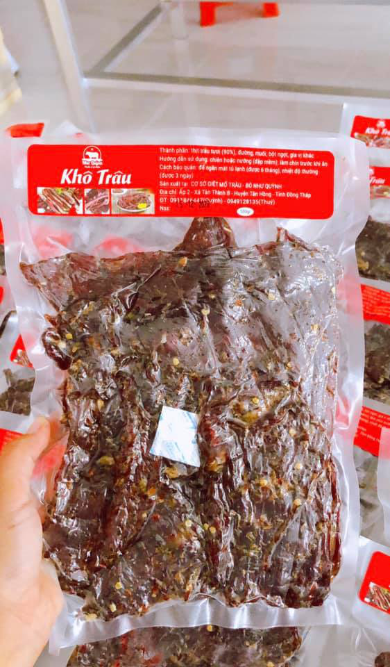 Đặc sản khô trâu Tân Hồng
