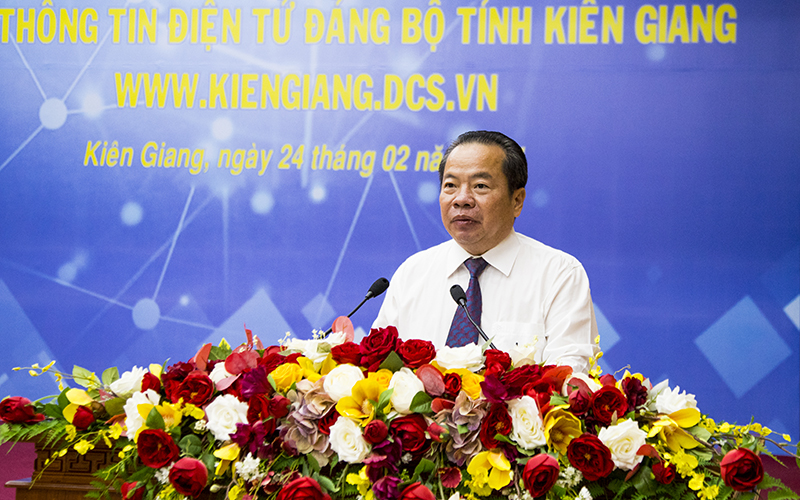 Thành lập Cổng thông tin điện tử Đảng bộ tỉnh Kiên Giang