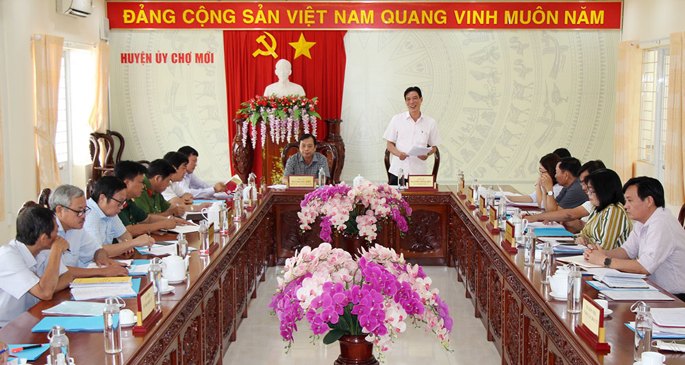 Họp Ban Chỉ đạo bầu cử đại biểu Quốc hội và đại biểu HĐND các cấp nhiệm kỳ 2021-2026 huyện Chợ Mới