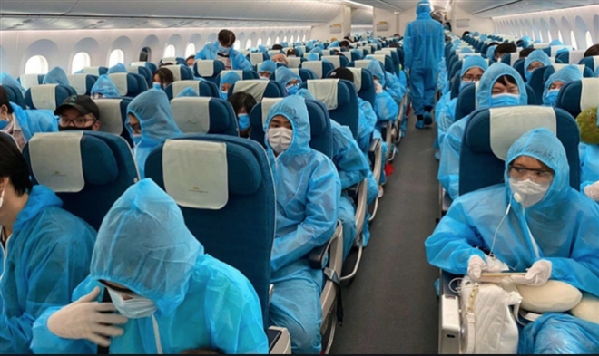 Hai chuyến bay đưa 390 công dân Việt Nam từ Myanmar về nước