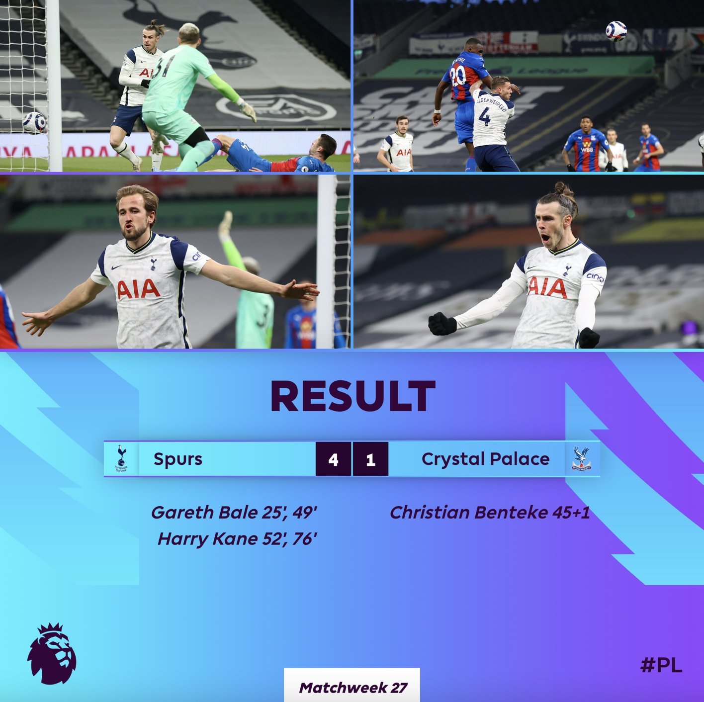 Bale và Kane bừng sáng, Tottenham đại thắng "bốn sao"