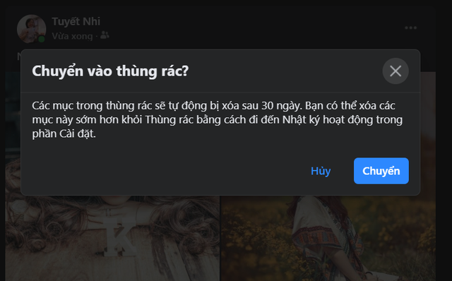 Facebook cho phép người dùng khôi phục ảnh đã xóa