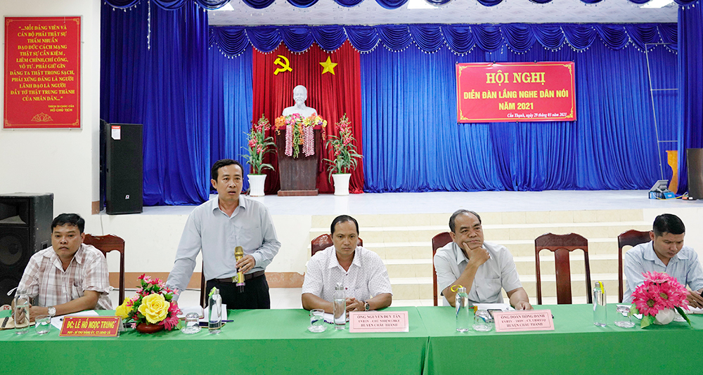 Lãnh đạo huyện Châu Thành khẳng định không có chủ trương di dời chợ Cần Đăng