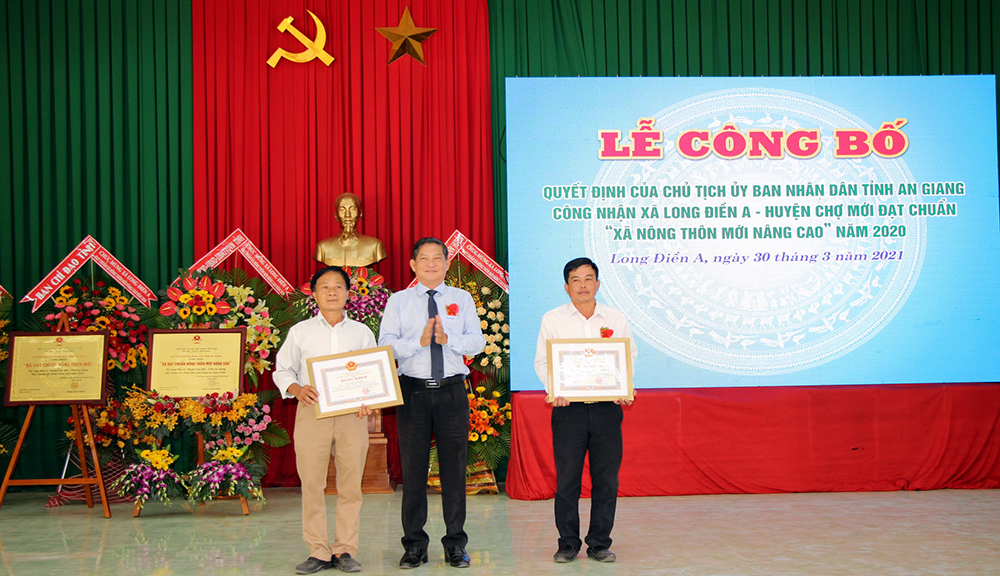 Lễ đón bằng công nhận xã Long Điền A đạt chuẩn “Xã nông thôn mới nâng cao”