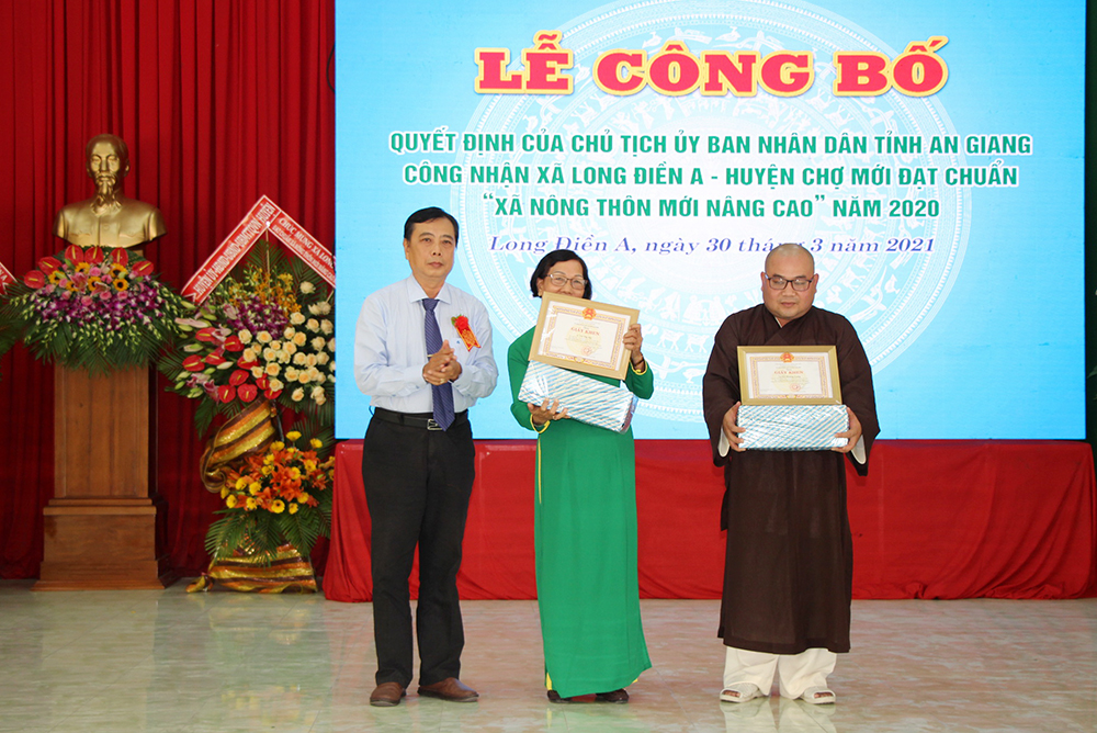 Lễ đón bằng công nhận xã Long Điền A đạt chuẩn “Xã nông thôn mới nâng cao”