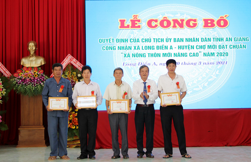 Lễ đón bằng công nhận xã Long Điền A đạt chuẩn “Xã nông thôn mới nâng cao”