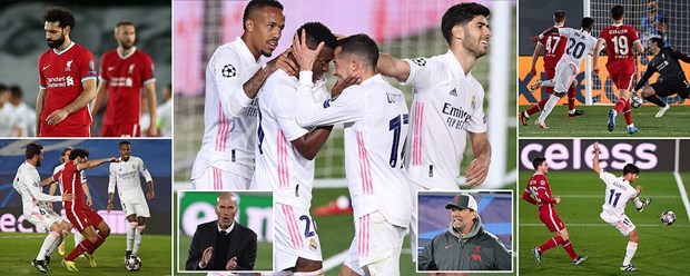 Vinicius Junior tỏa sáng giúp Real Madrid thắng đậm Liverpool