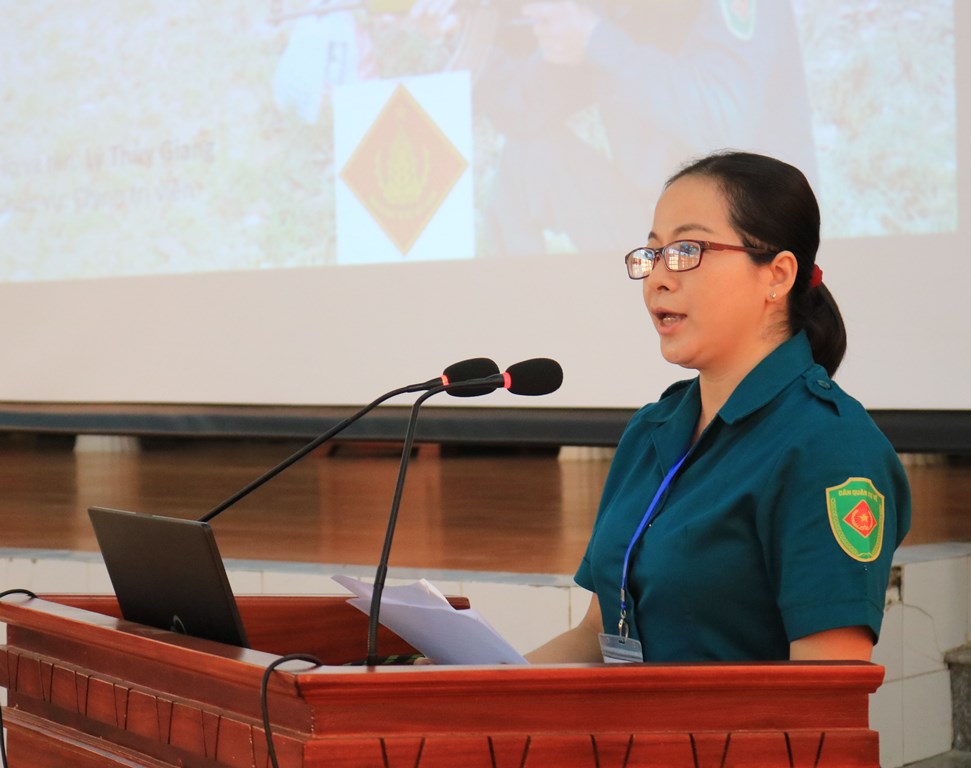 Hội thi pháp luật về dân quân tự vệ TP. Long Xuyên