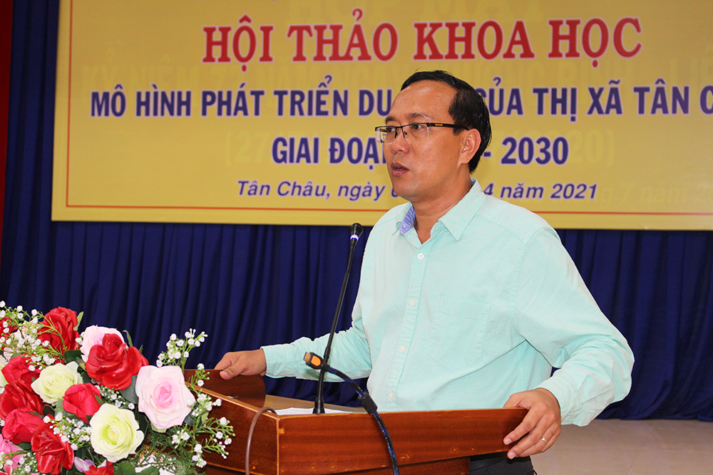 UBND TX. Tân Châu tổ chức hội thảo khoa học mô hình phát triển du lịch