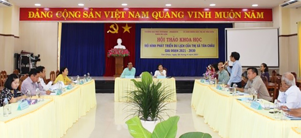 UBND TX. Tân Châu tổ chức hội thảo khoa học mô hình phát triển du lịch