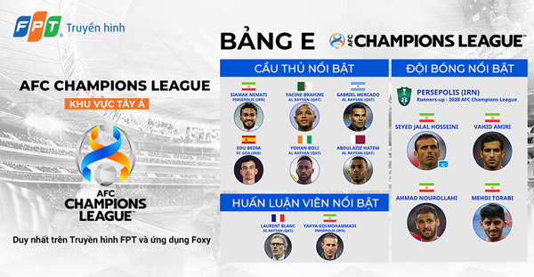 Điểm mặt ‘anh hào’ khu vực Tây Á trước thềm AFC Champions League 2021