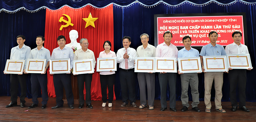 Đảng bộ Khối Cơ quan và Doanh nghiệp tỉnh An Giang sơ kết quý I và triển khai phương hướng nhiệm vụ quý II-2021