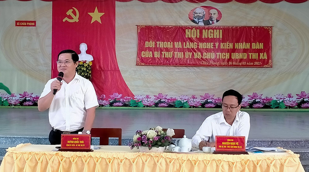TX. Tân Châu: Đối thoại, giải quyết những vấn đề bức xúc của nhân dân