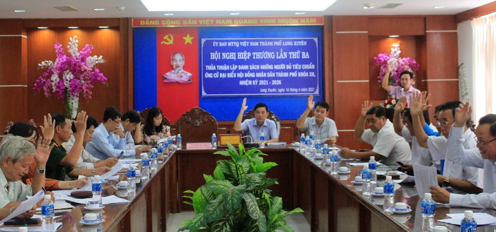 59 người được giới thiệu ứng cử HĐND TP. Long Xuyên (nhiệm kỳ 2021-2026)