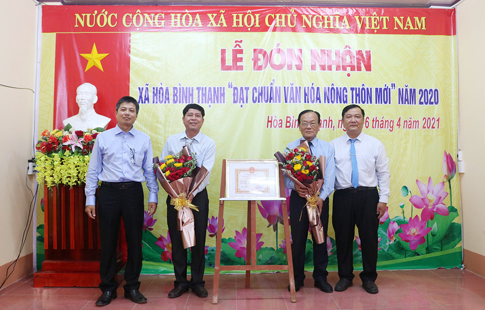 Hòa Bình Thạnh đạt chuẩn xã văn hóa nông thôn mới