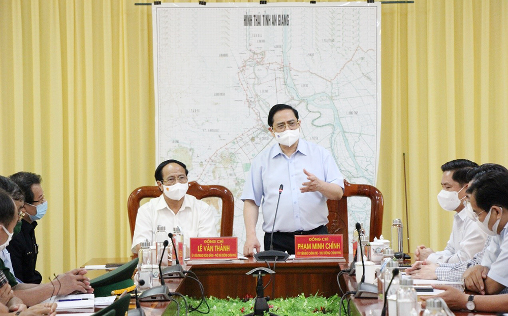 Thủ tướng Chính phủ biểu dương An Giang kiểm soát tốt tình hình biên giới, phòng, chống dịch bệnh COVID-19 hiệu quả