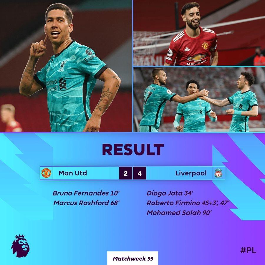Liverpool đánh gục MU sau màn rượt đuổi nghẹt thở