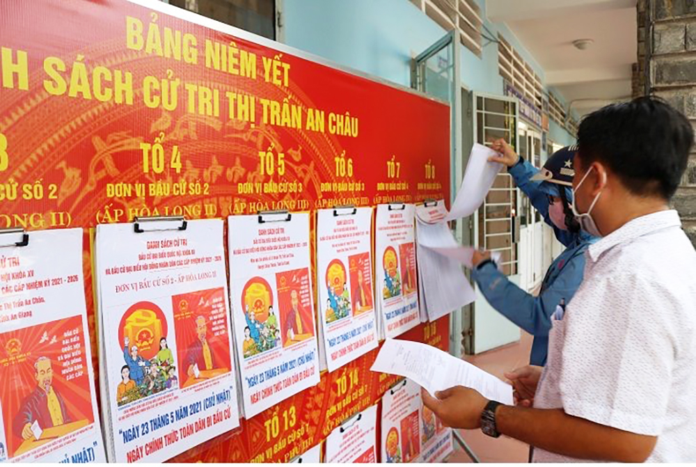 1.623.413 cử tri An Giang tham gia bầu cử đại biểu Quốc hội khóa XV và đại biểu HĐND các cấp, nhiệm kỳ 2021-2026