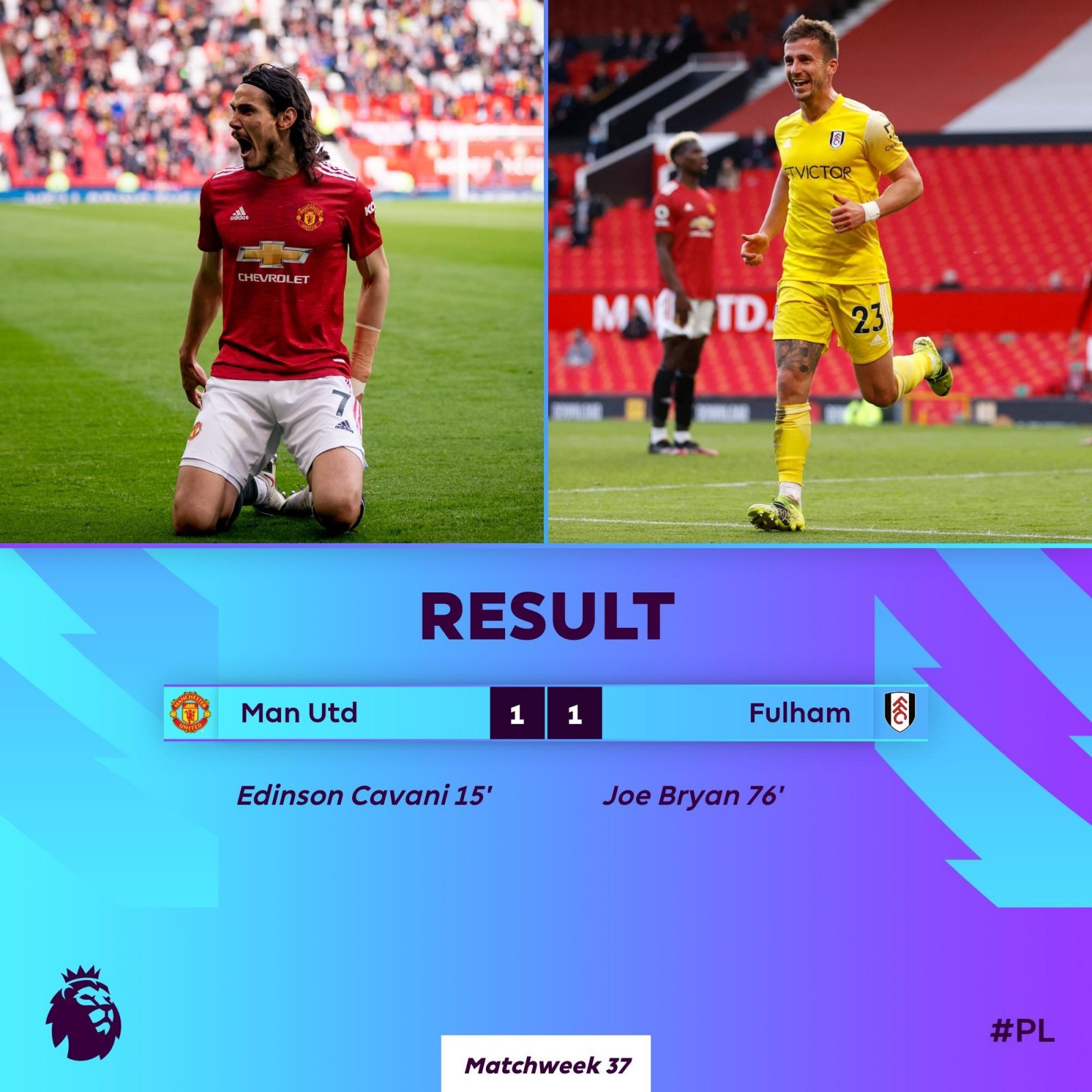 MU rơi chiến thắng trong ngày Cavani lập siêu phẩm