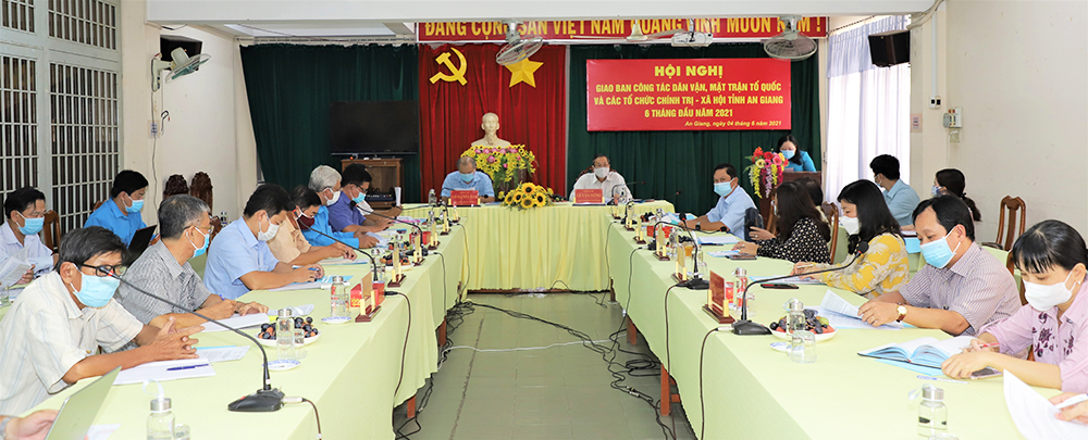 Hội nghị giao ban công tác dân vận, MTTQ và các tổ chức chính trị - xã hội tỉnh An Giang