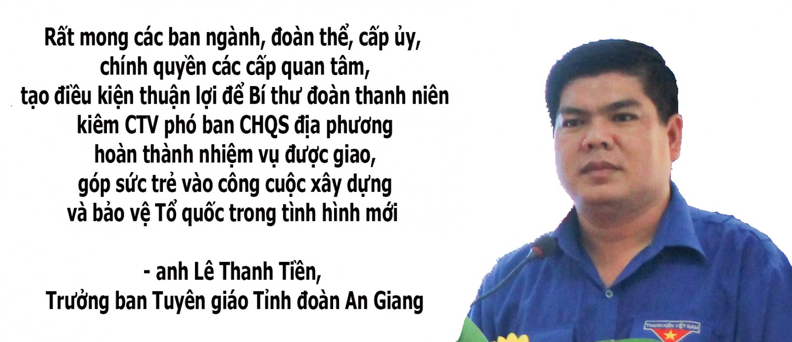 “Hai vai” Bí thư Đoàn cấp xã kiêm Chính trị viên phó