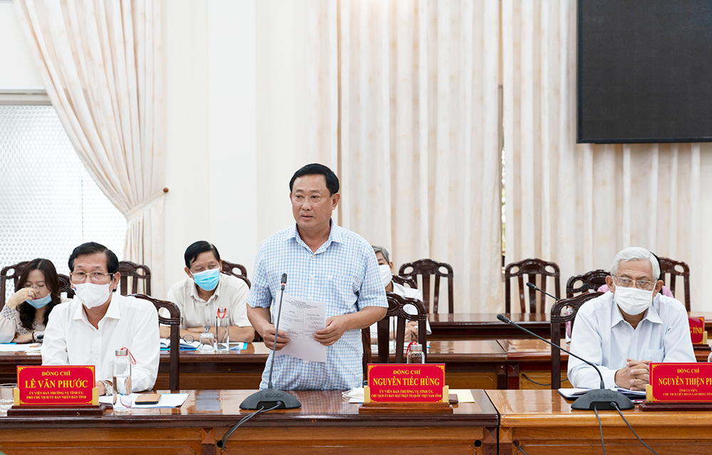 Thường trực Tỉnh ủy An Giang làm việc với lãnh đạo Ban Dân vận Tỉnh ủy, UBMTTQVN tỉnh và các tổ chức chính trị - xã hội