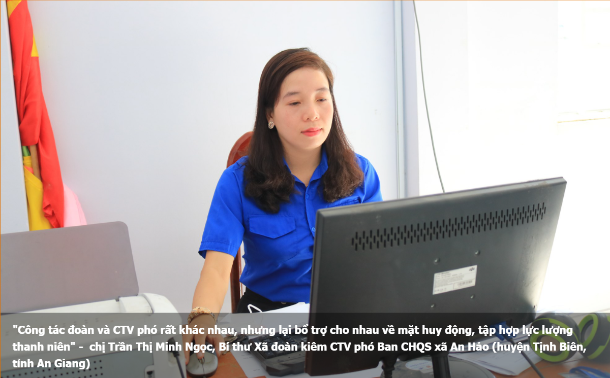 “Hai vai” Bí thư Đoàn cấp xã kiêm Chính trị viên phó