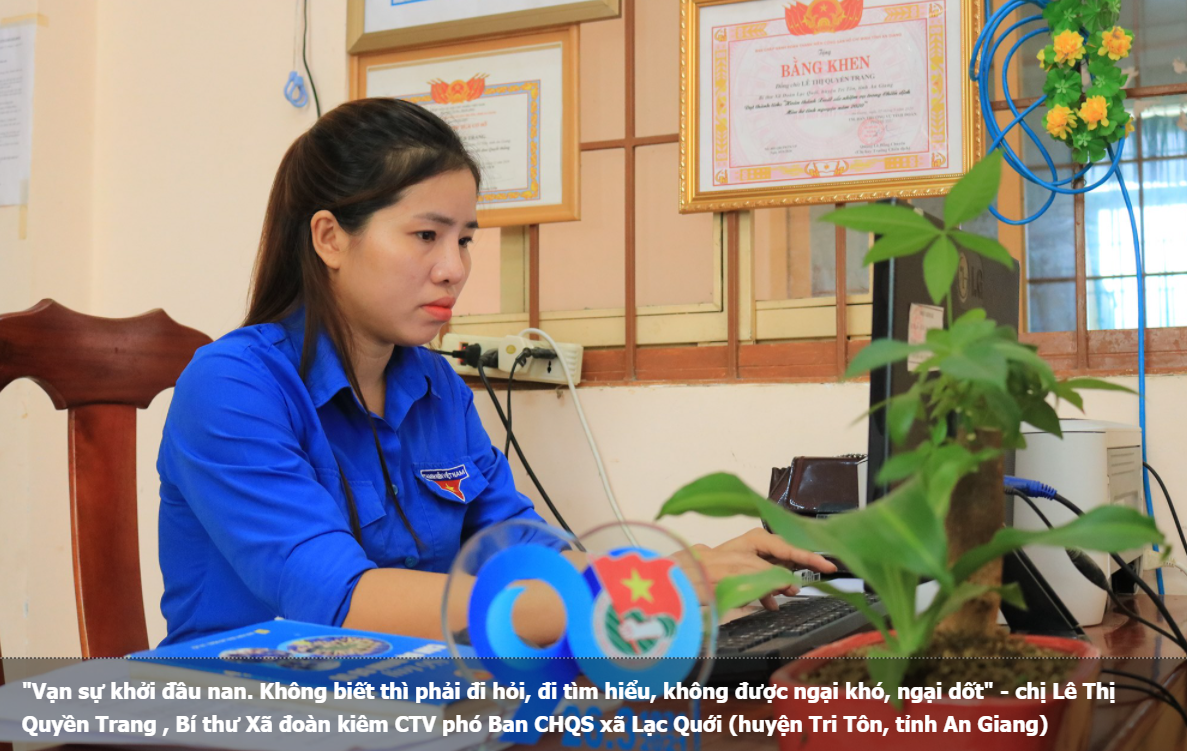 “Hai vai” Bí thư Đoàn cấp xã kiêm Chính trị viên phó