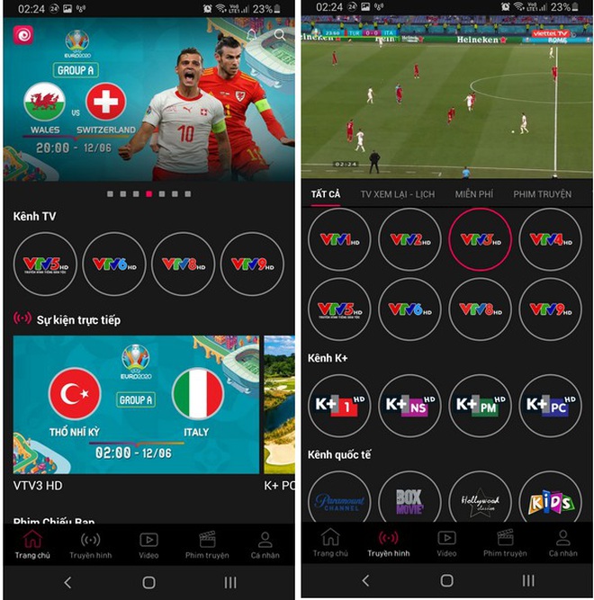 Cách xem trực tiếp các trận đấu tại Euro 2020 trên smartphone và máy tính