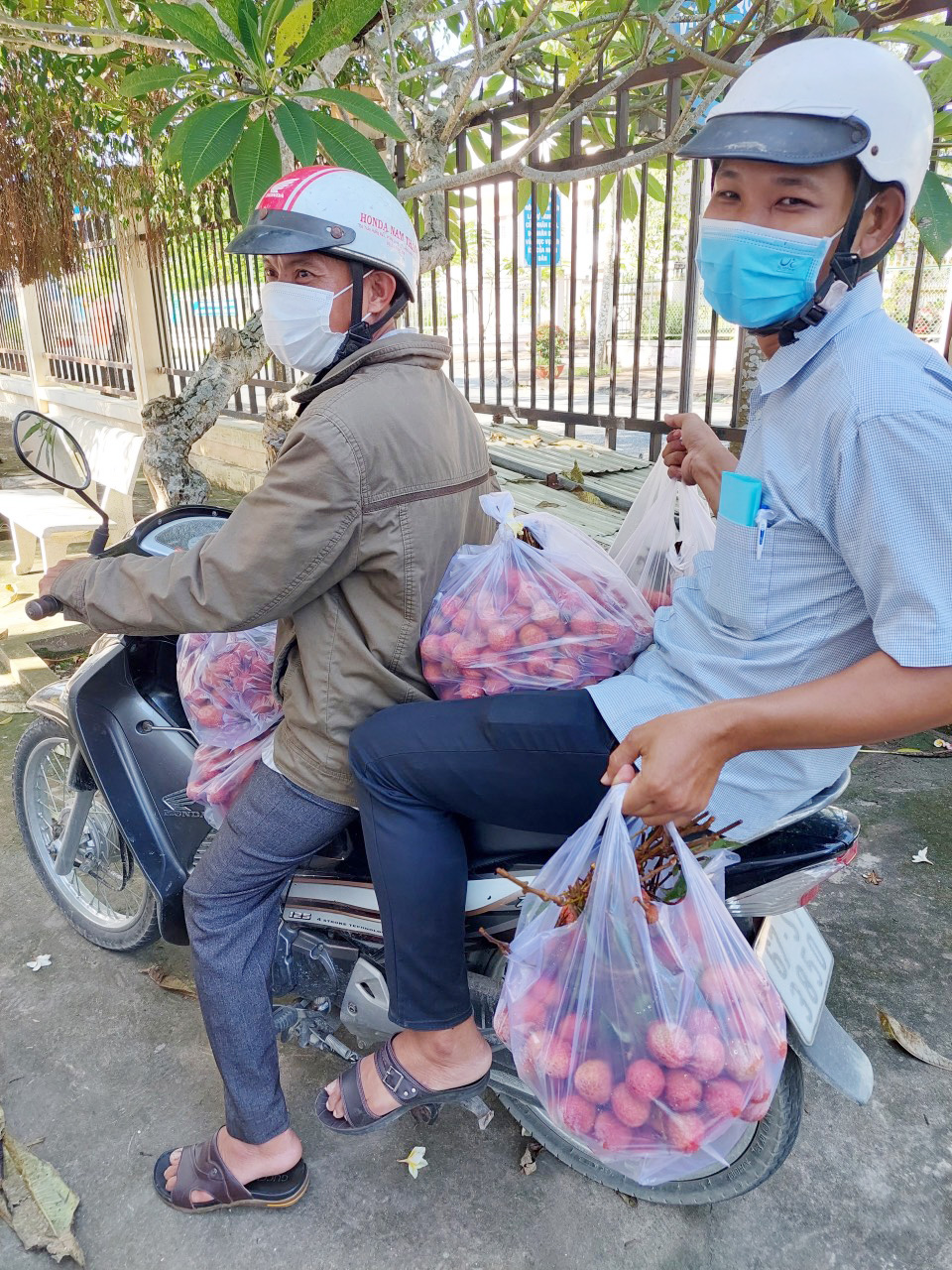Hội Liên hiệp Phụ nữ huyện Thoại Sơn hỗ trợ tiêu thụ vải thiều Bắc Giang