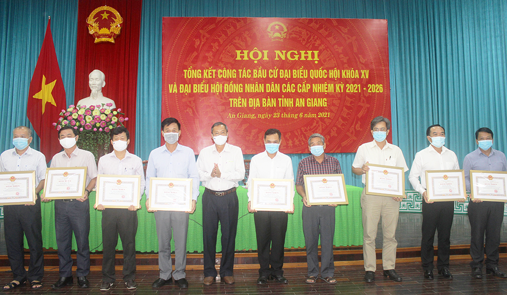 Ủy ban Bầu cử tỉnh An Giang tổng kết công tác bầu cử đại biểu Quốc hội khóa XV và đại biểu HĐND các cấp, nhiệm kỳ 2021-2026