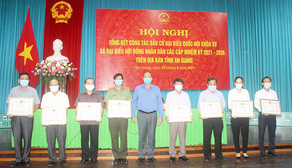 Ủy ban Bầu cử tỉnh An Giang tổng kết công tác bầu cử đại biểu Quốc hội khóa XV và đại biểu HĐND các cấp, nhiệm kỳ 2021-2026