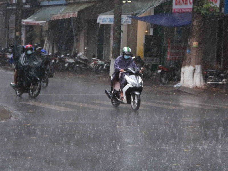Vùng núi và trung du Bắc Bộ đề phòng mưa lớn, gió giật mạnh