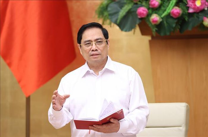 Thủ tướng Phạm Minh Chính chủ trì họp trực tuyến với 8 tỉnh, thành phố phía Nam