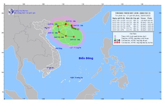Bão số 3 sẽ vòng trở lại Biển Đông