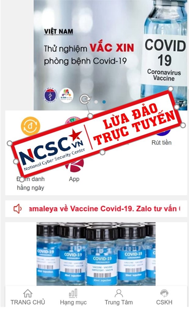 Phát hiện nhiều thủ đoạn lừa đảo lợi dụng COVID-19 trên Internet