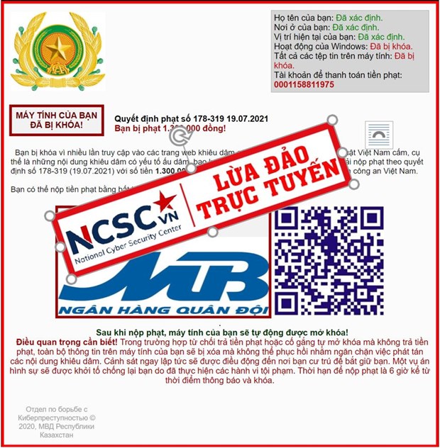 Phát hiện nhiều thủ đoạn lừa đảo lợi dụng COVID-19 trên Internet