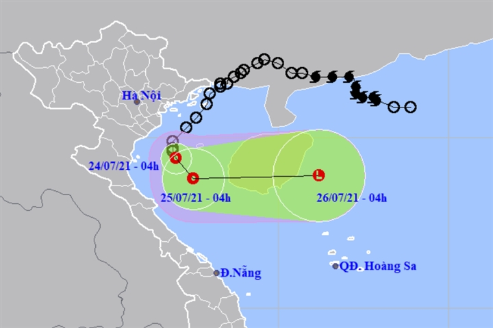 Áp thấp nhiệt đới cách Nam Định - Ninh Bình 120km, Bắc Bộ tiếp tục mưa lớn
