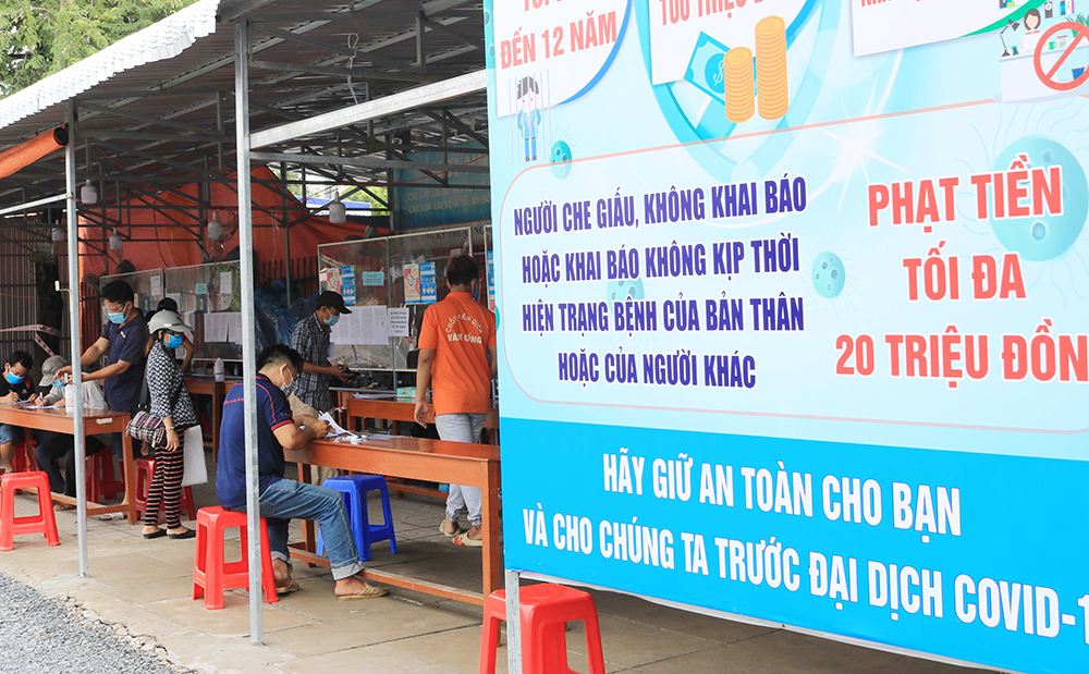 TP. Long Xuyên tìm người liên quan đến bệnh nhân N.T.N.T. nhiễm COVID-19